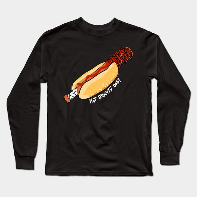 Negan's little hotdog (Lucille) Long Sleeve T-Shirt by AGAINSTSOPH